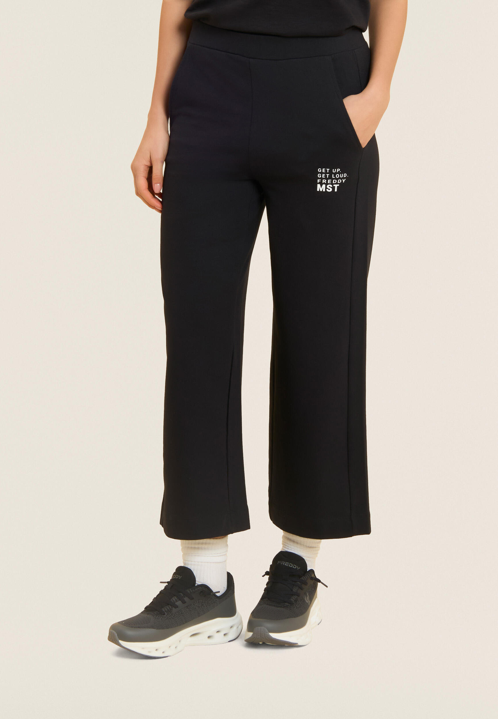 Pantalon de sport court à jambes larges avec graphique FREDDY MST 2/5