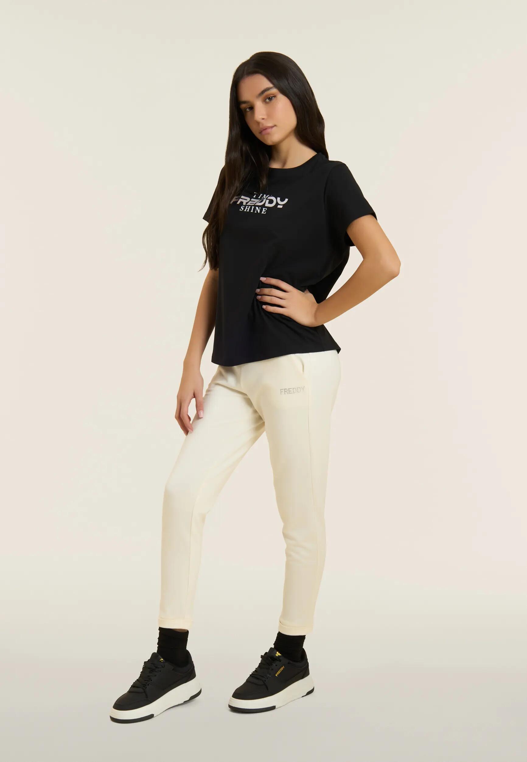 Camiseta comfort fit con logotipo FREDDY y el lema «Time Shine» 5/5