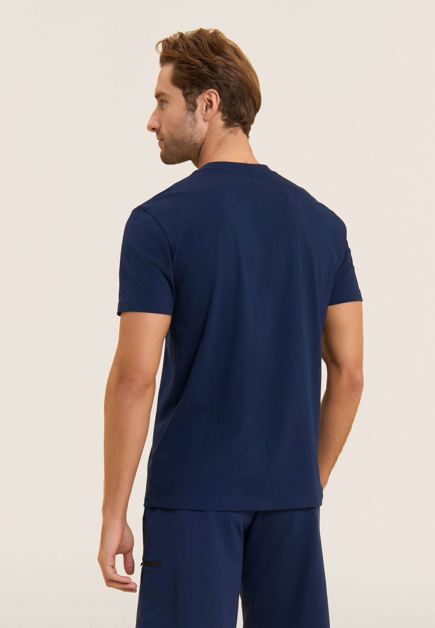 T-shirt en coton avec logo en caoutchouc 3/5