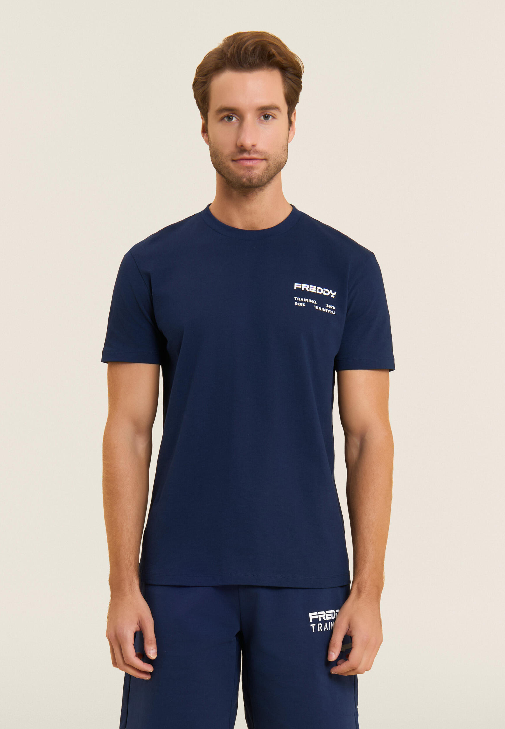 T-shirt en coton avec logo en caoutchouc 2/5