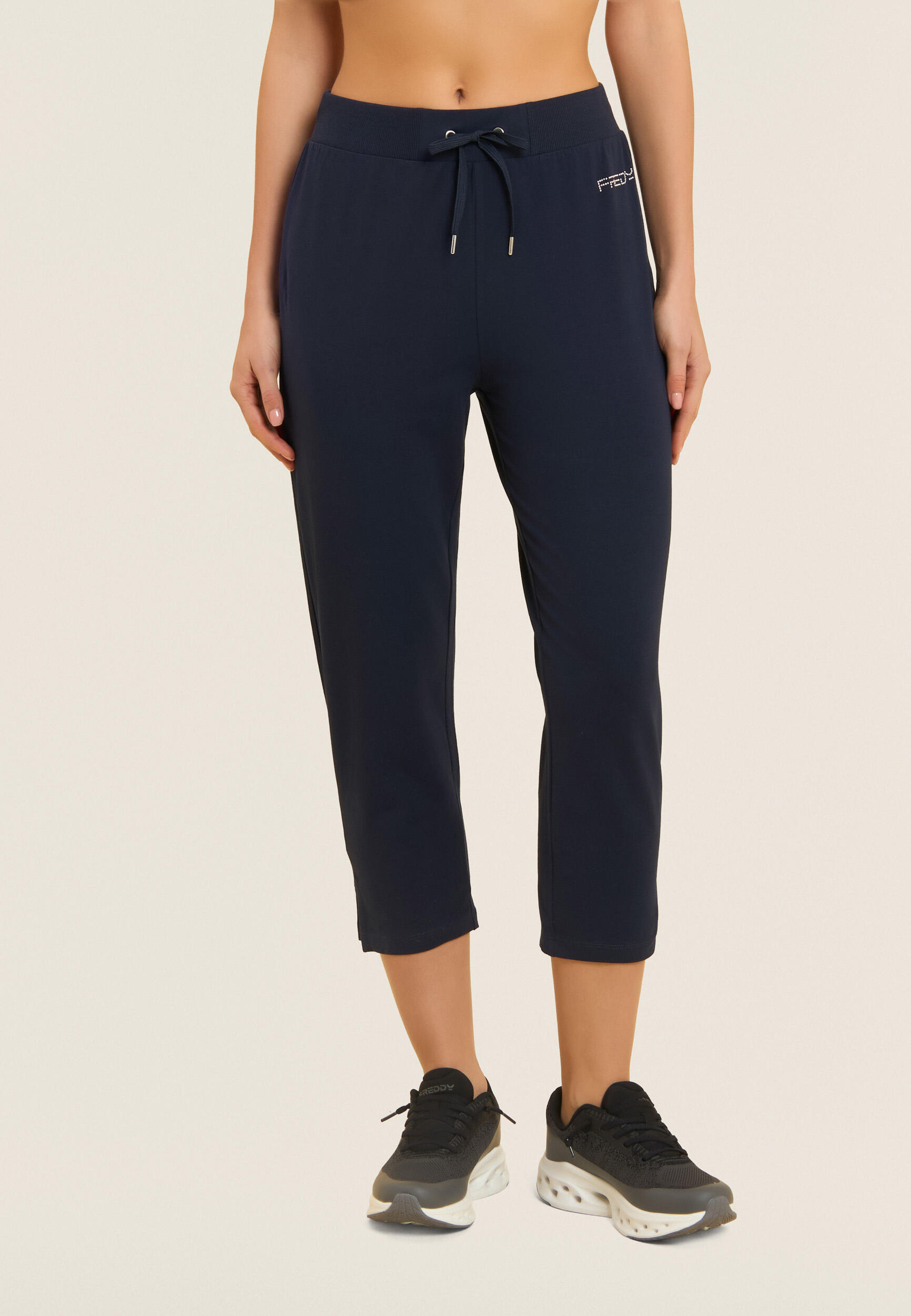 Pantaloni Sportivi Capri con Coulisse e Logo FREDDY 2/5
