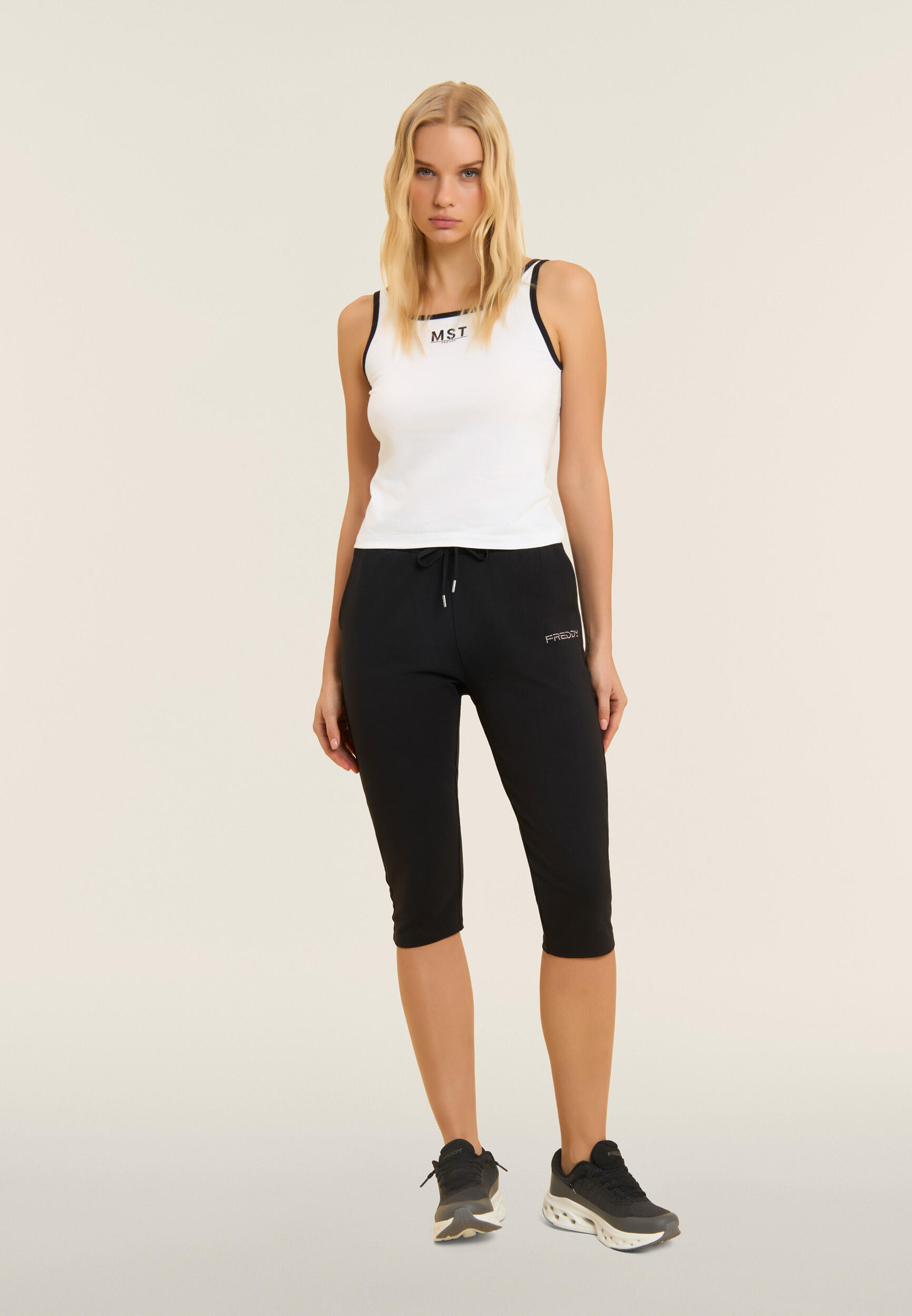 Corsaro sportbroek met trekkoord en FREDDY-logo 5/5