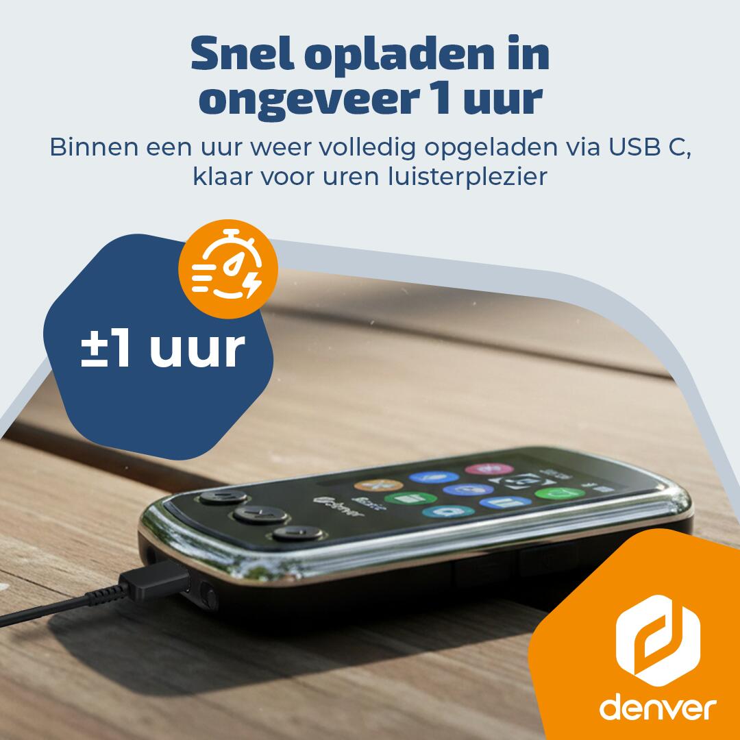 Denver MP3 Speler - SD kaart tot 128GB - Incl. Oordopjes - MPS320B - Zwart 4/7