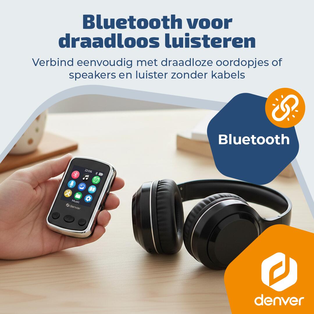 Denver MP3 Speler - SD kaart tot 128GB - Incl. Oordopjes - MPS320B - Zwart 6/7