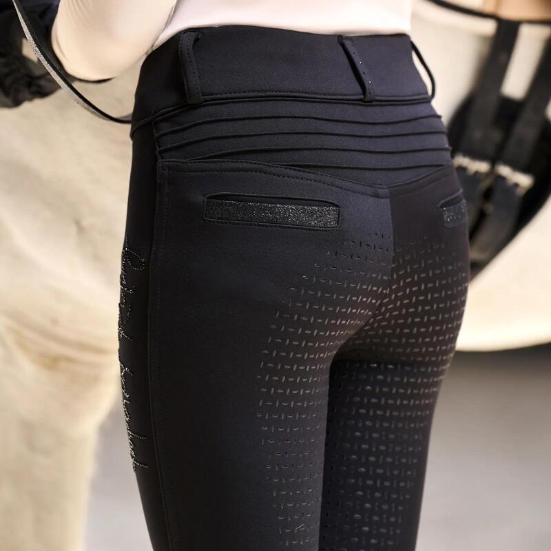Pantaloni echitație Imperial Riding Comfi cu grip complet pentru fete