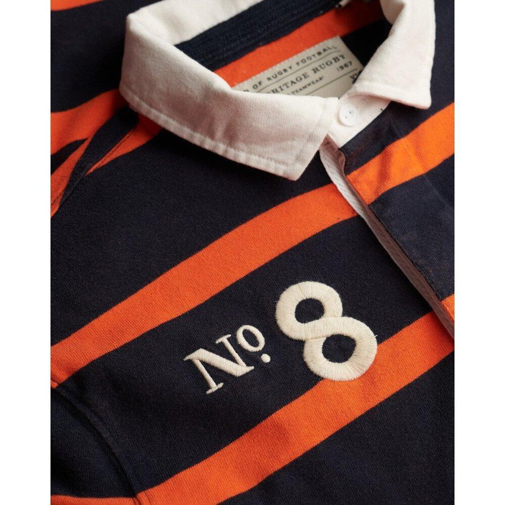 Gestreept polo met lange mouwen dubbele embleem Superdry Rugby 2/2