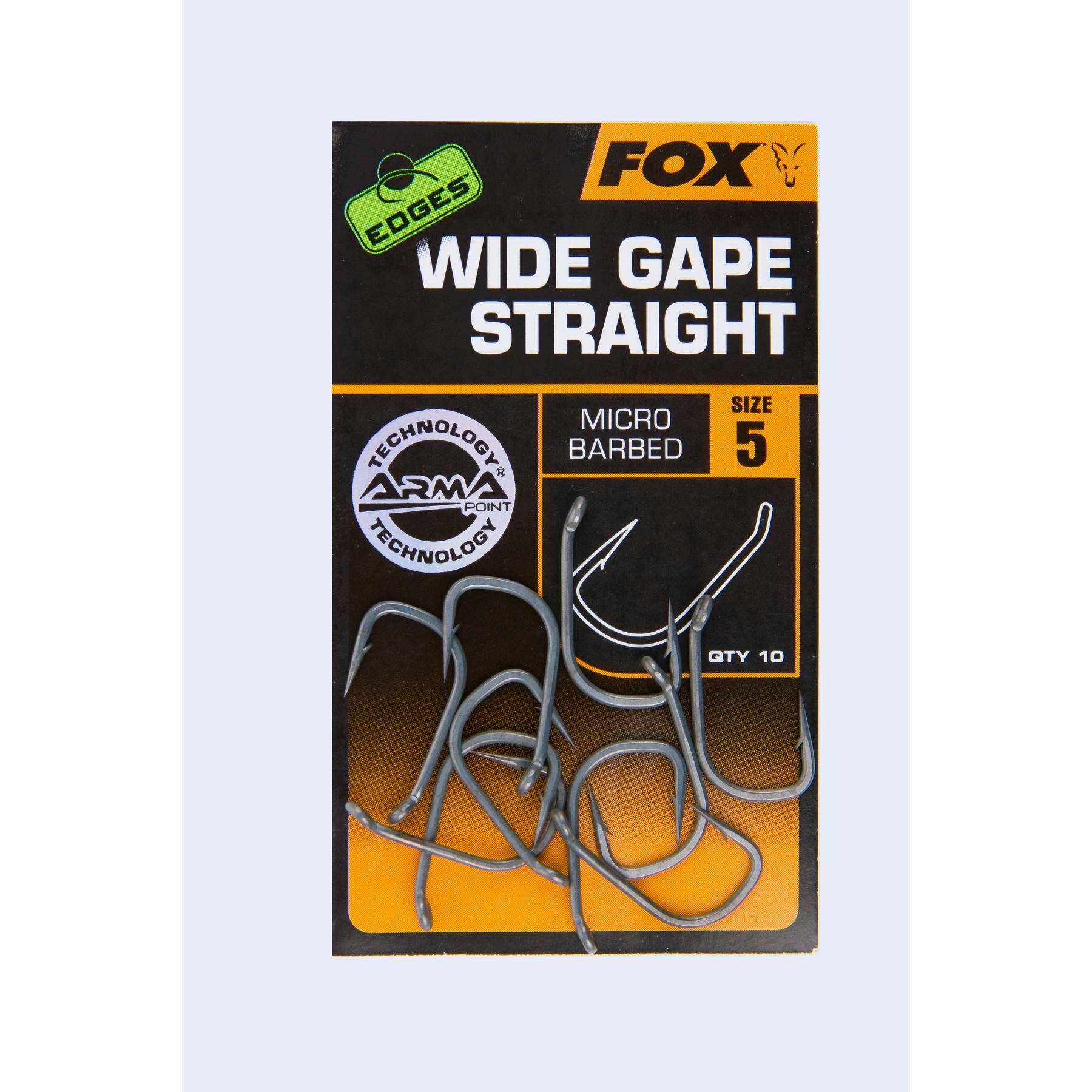 Hameçon Fox Wide Gape Straight Edges taille 2 3/3