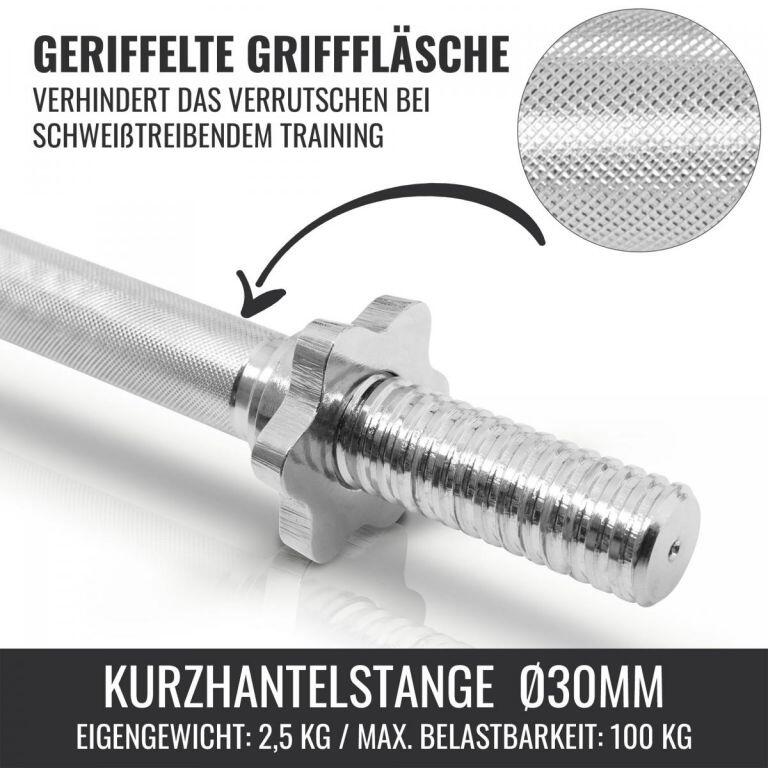 Dumbellset - Halterset - Gripper Gietijzer rubber coating - 20 kg 6/7