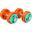 Set de 2 gantera cu discuri cauciucate 30 KG cleme/piulite