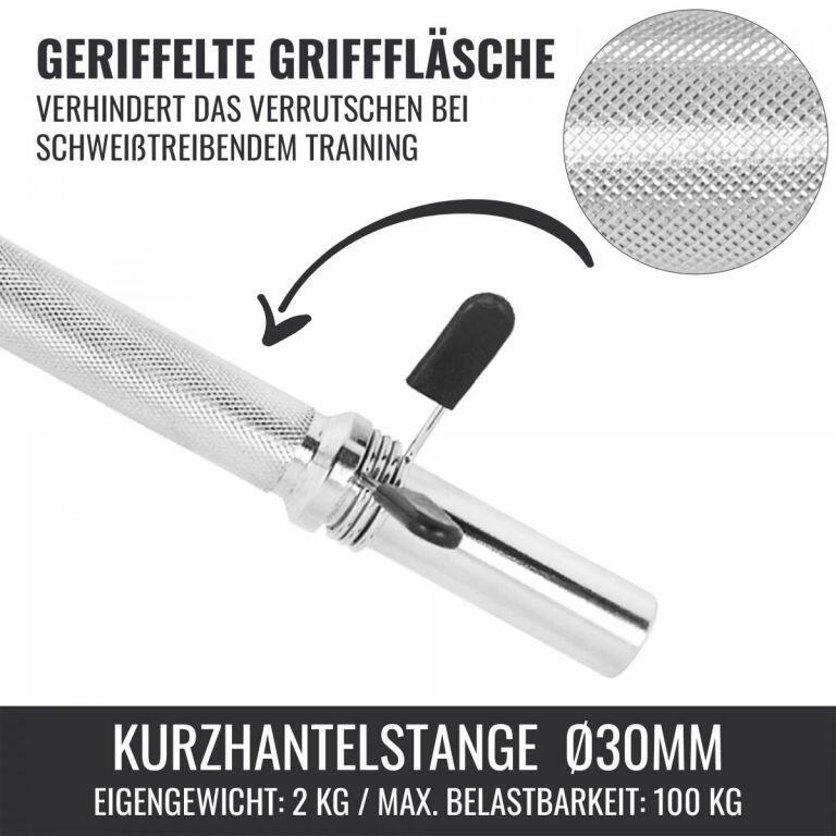 Dumbellset - Halterset - Gripper Gietijzer rubber coating - 20 kg 6/7