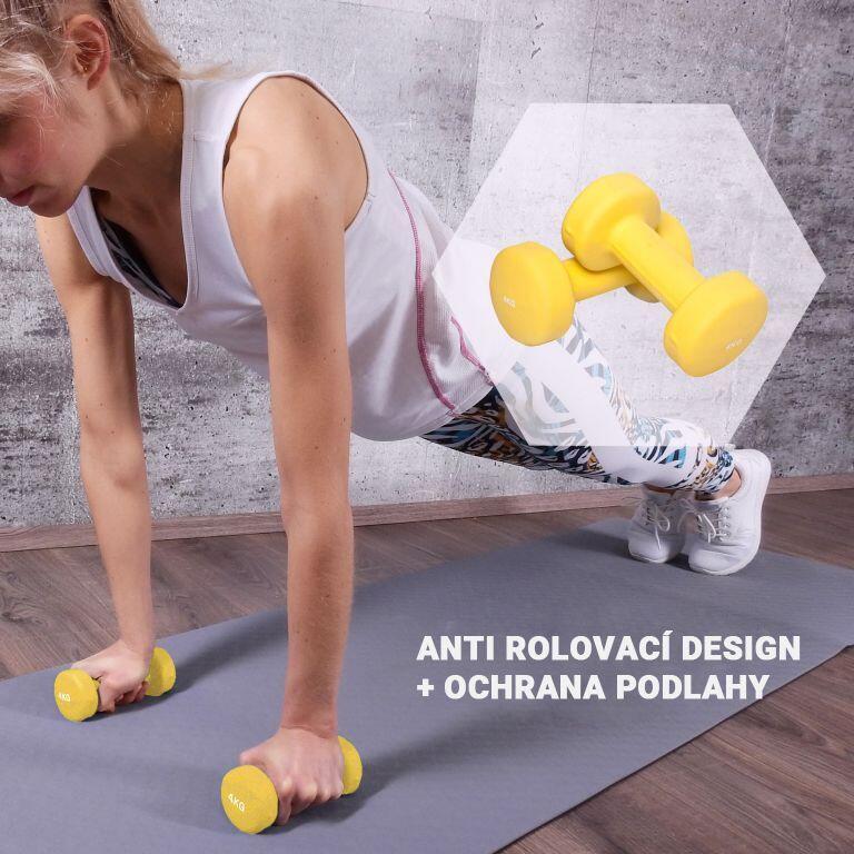 PAR DE HALTERES DE VINIL | FITNESS E MUSCULAÇÃO | ESCOLHA DE 1KG A 10KG 3/7