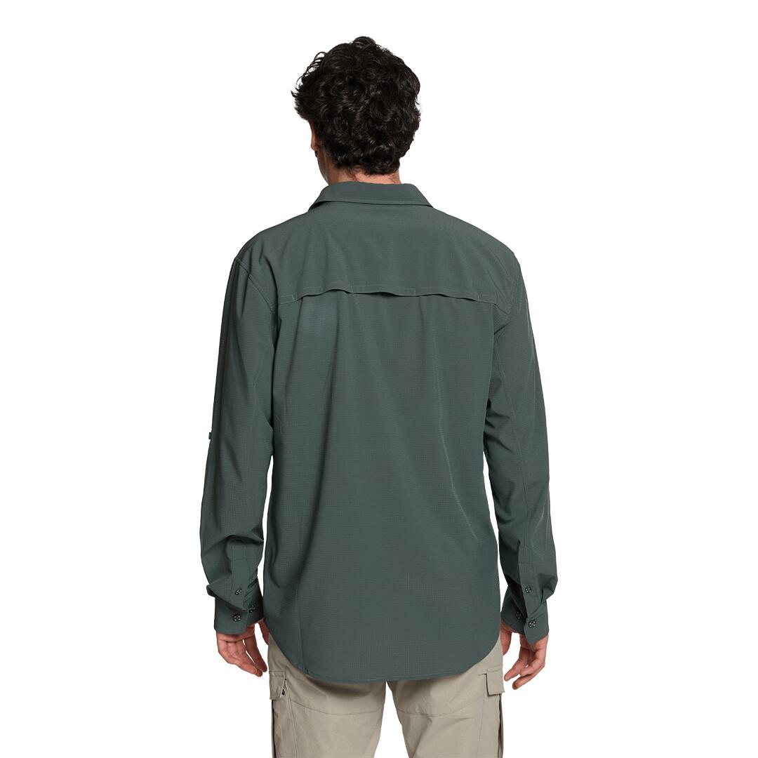 Camisa mangas largas para Hombre Trangoworld Vignemale df Gris 3/6