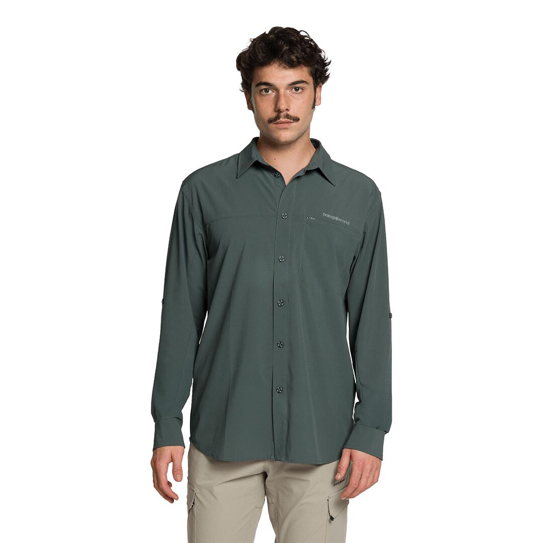 Camisa mangas largas para Hombre Trangoworld Vignemale df Gris 2/6