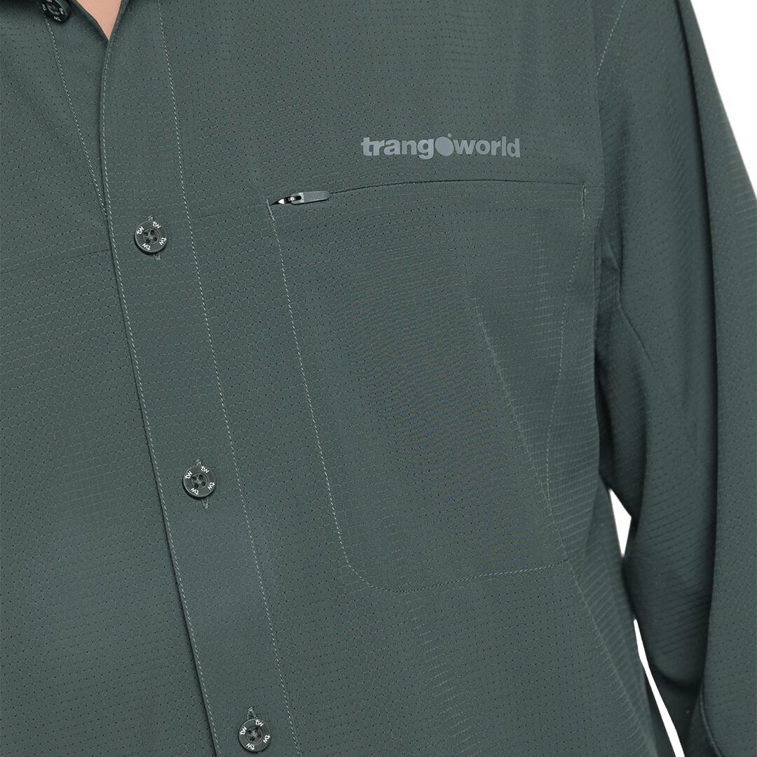 Camisa mangas largas para Hombre Trangoworld Vignemale df Gris 5/6