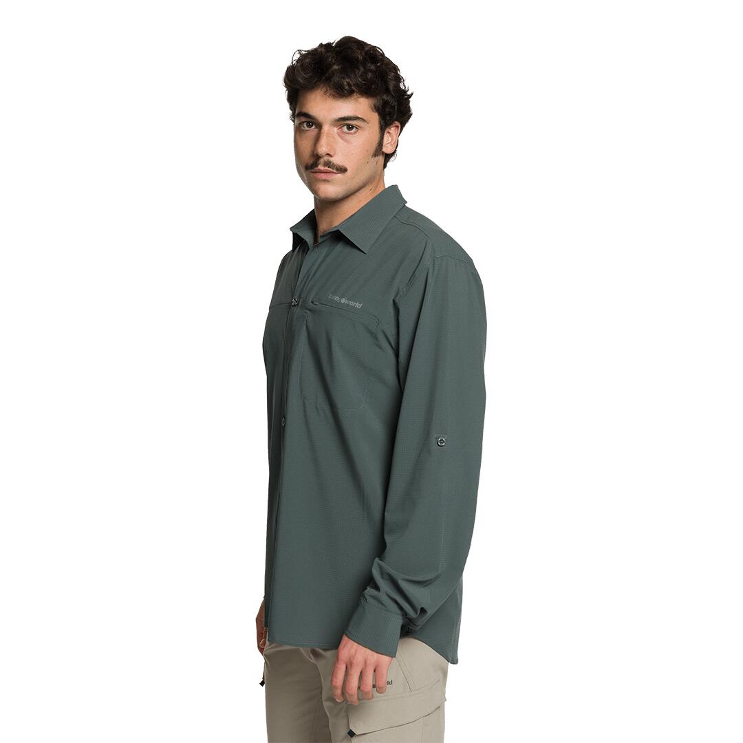 Camisa mangas largas para Hombre Trangoworld Vignemale df Gris 4/6