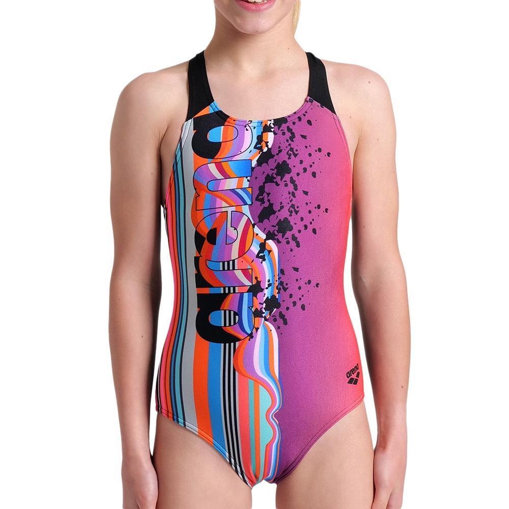 Arena Girls' Violet Palette Swimsuit