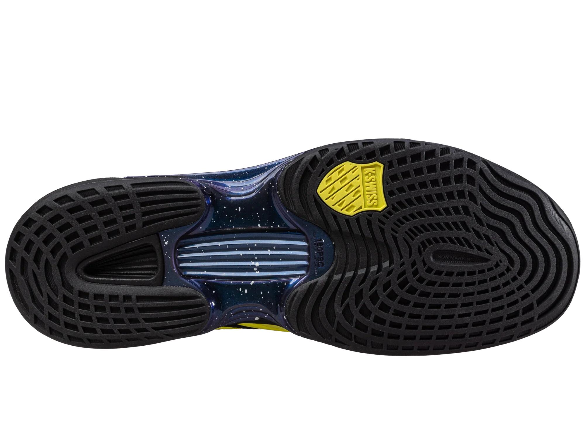 K-SWISS Speed Trac scarpa da tennis uomo nero-giallo 3/4