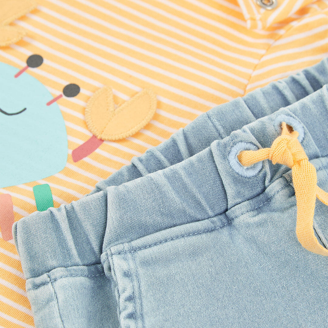 Conjuntos de verano de gimnasia bebé niño boboli multicolor 7/7