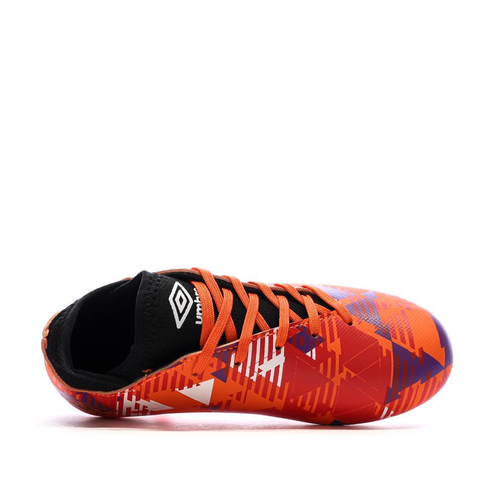 Botas de Fútbol Rojas Umbro para Niño 4/7