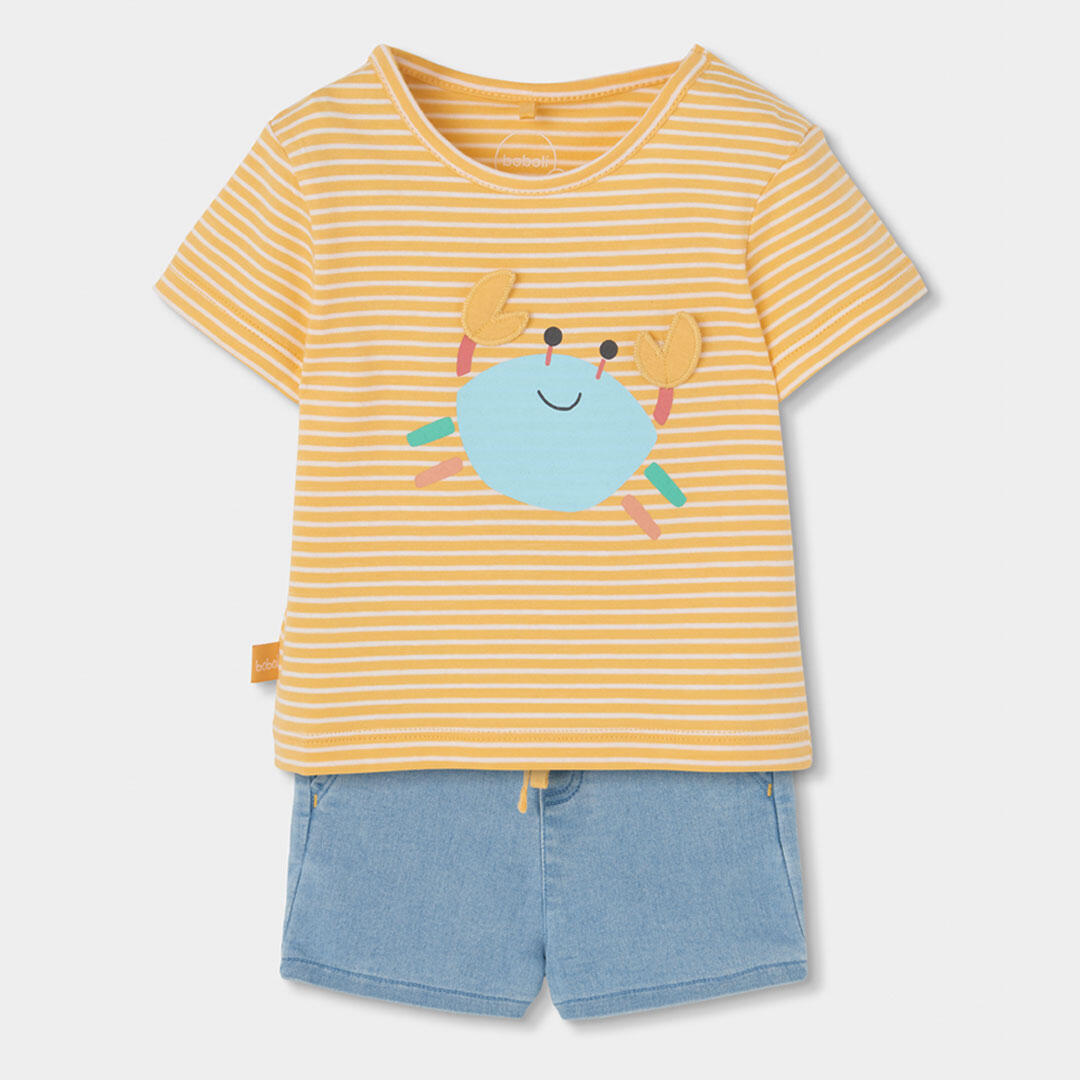 Conjuntos de verano de gimnasia bebé niño boboli multicolor 1/7