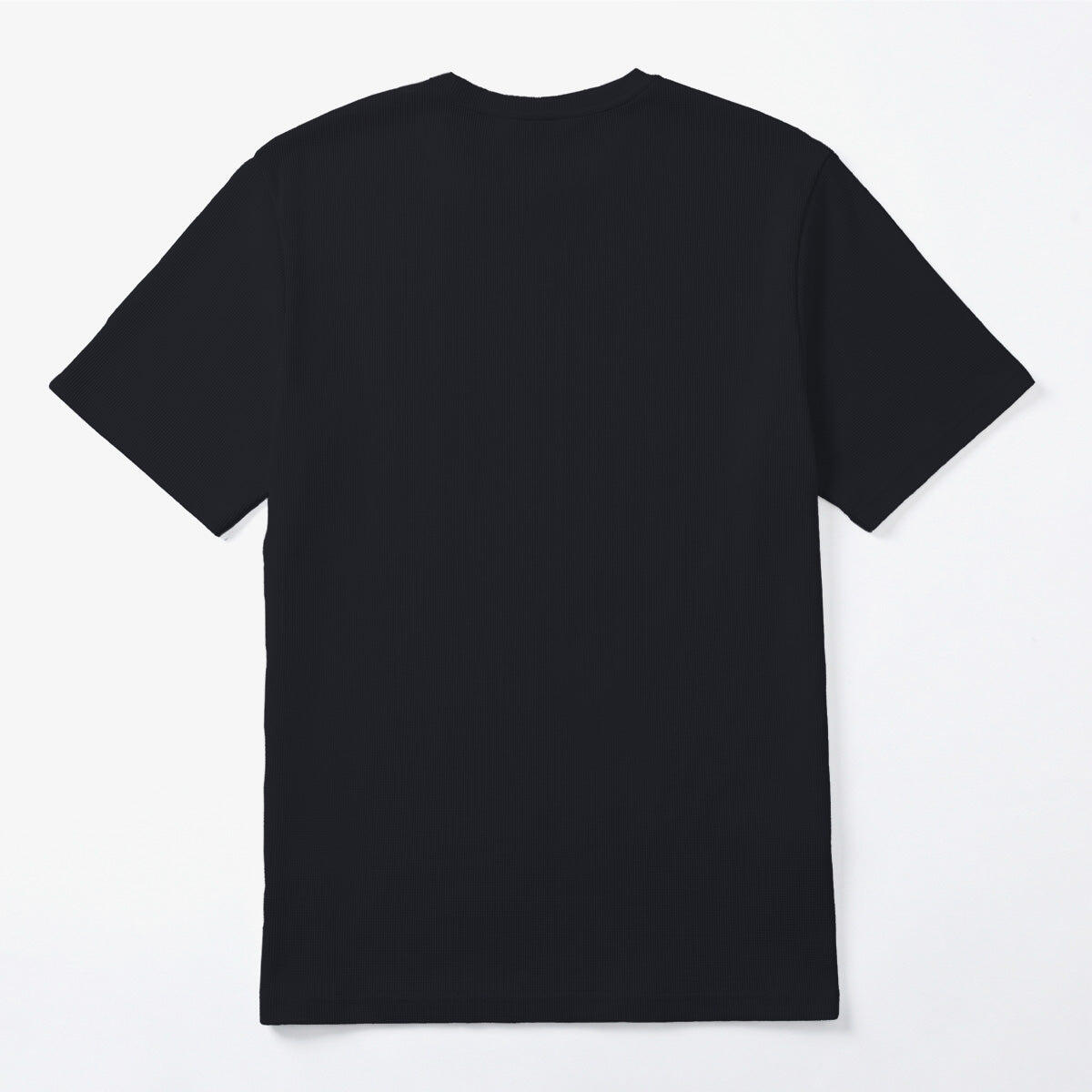 T-shirt girocollo in cotone goffrato Théo blu navy 2/4