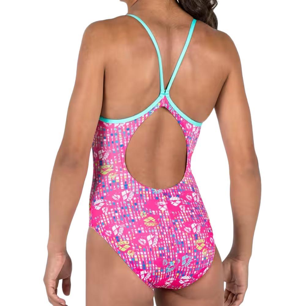 Maillots de bain 1 pièce Rose Fille Arena Allover 2/2