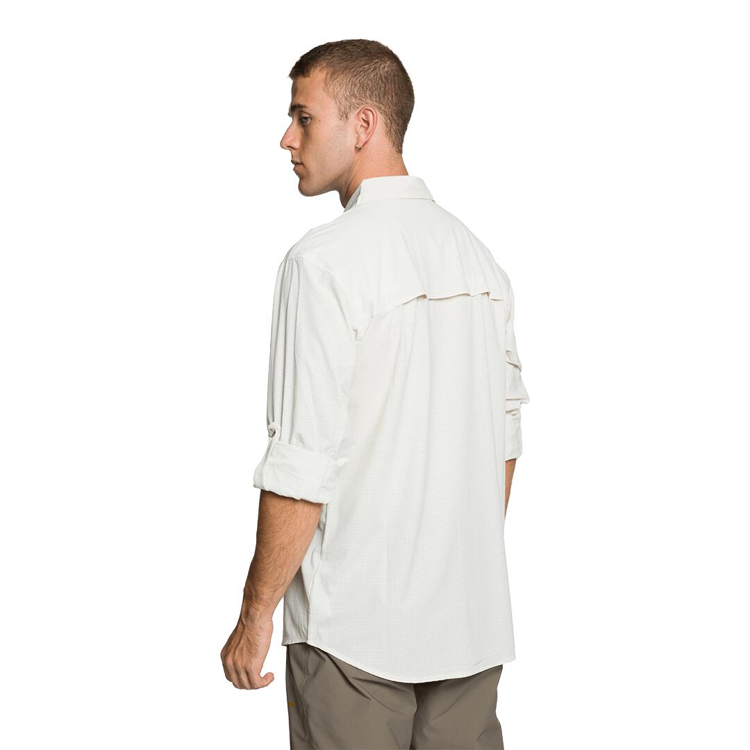 Camisa mangas largas para Hombre Trangoworld Vignemale df Gris 3/4