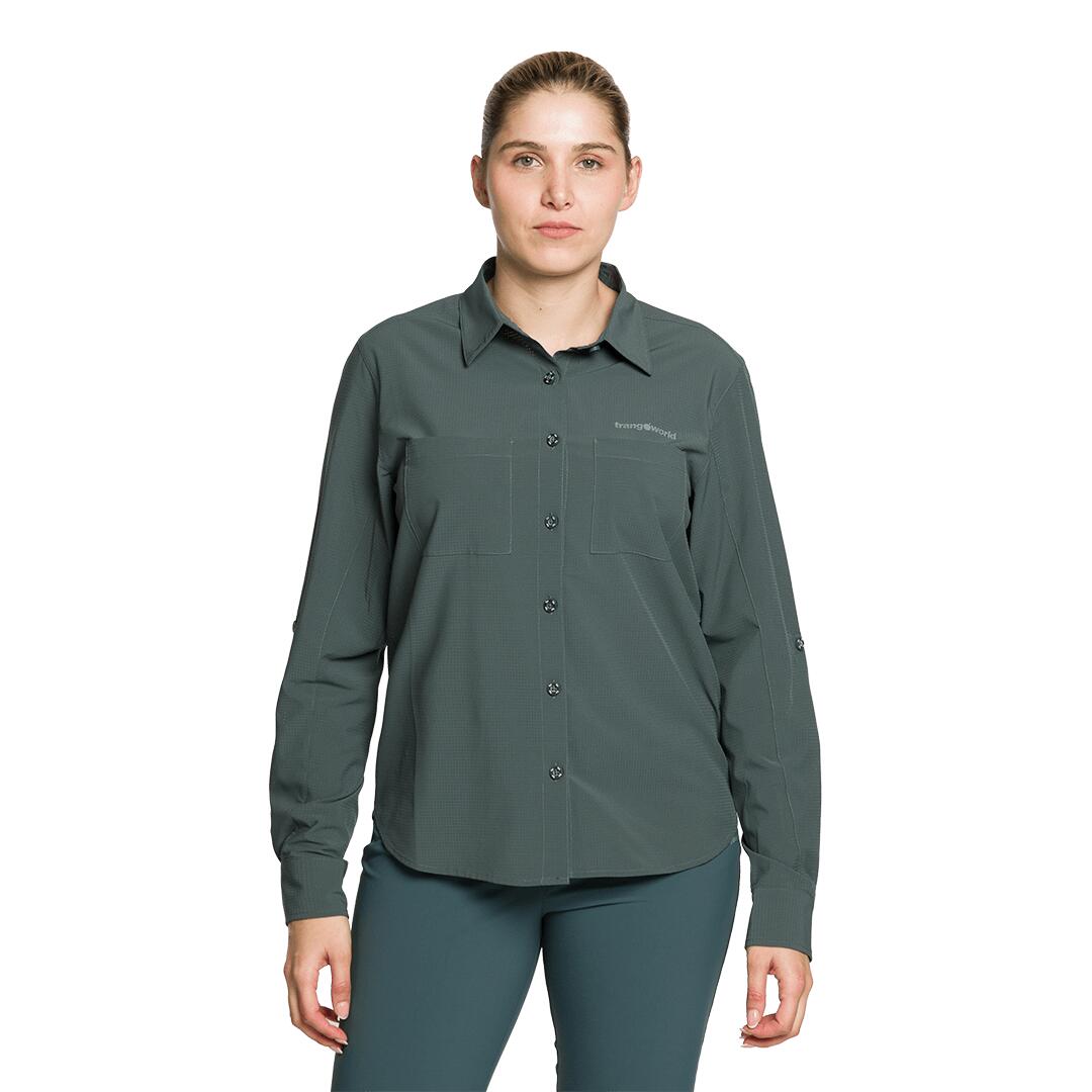 Camisa mangas largas para Mujer Trangoworld Ardones df Gris 2/5