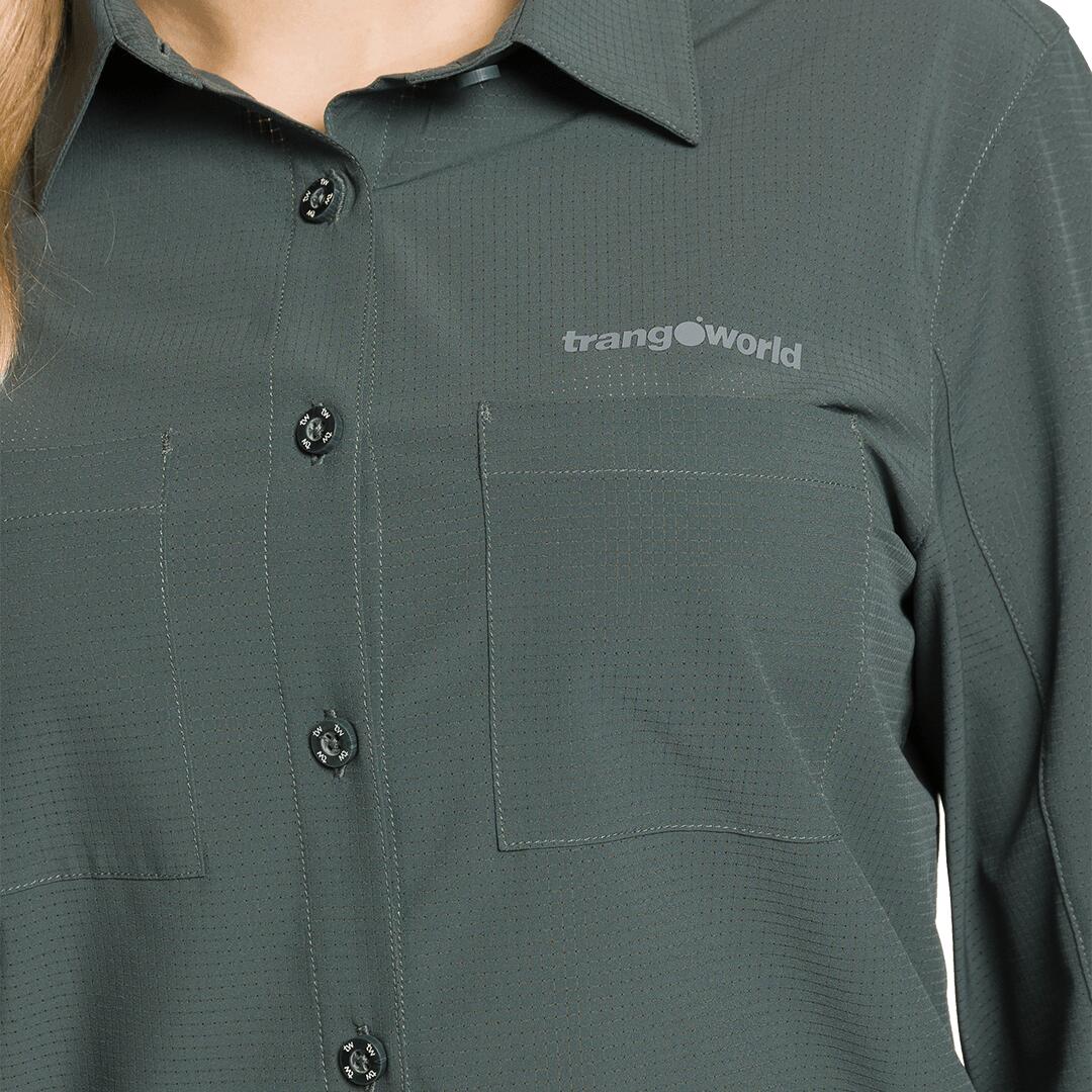 Camisa mangas largas para Mujer Trangoworld Ardones df Gris 4/5