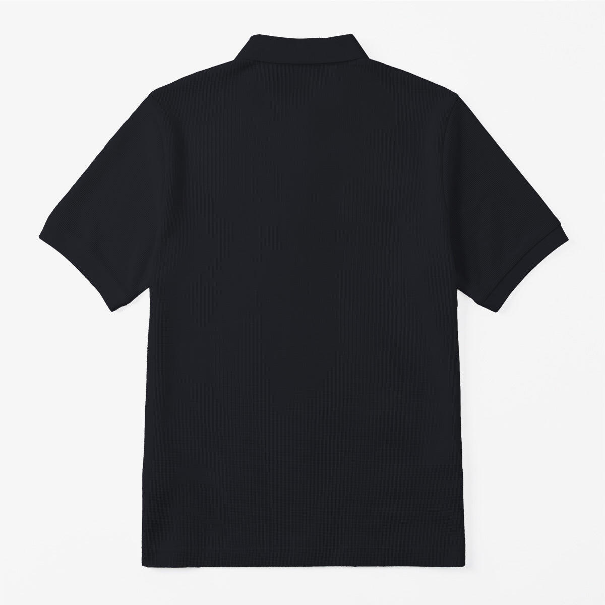Polo de manga corta de algodón gofrado 2/4