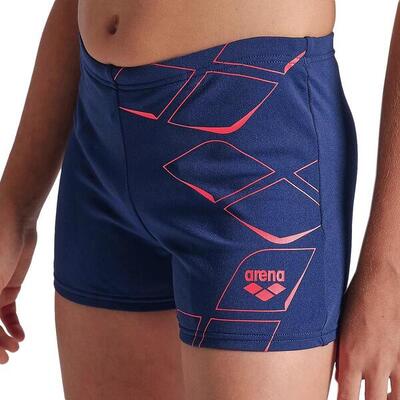 Arena losange graphic zwemshort marineblauw