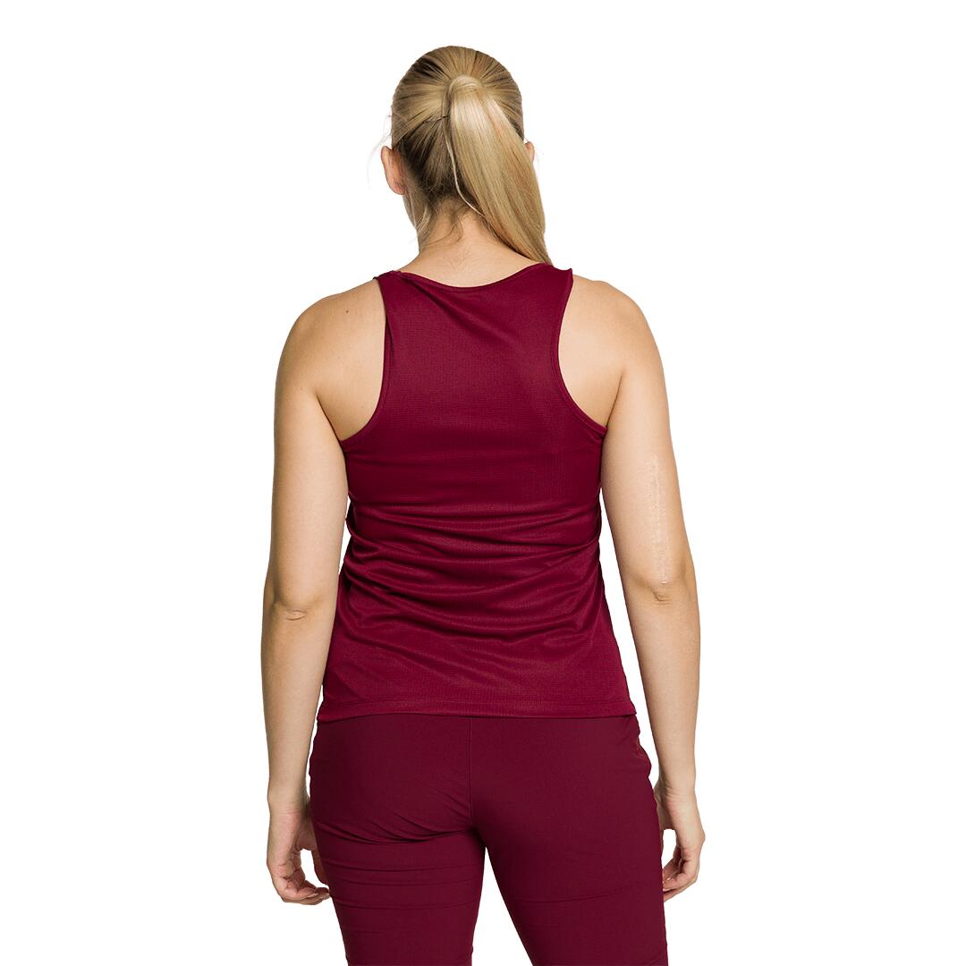 Camiseta sin mangas para Mujer Trangoworld Bedan Rojo 3/4