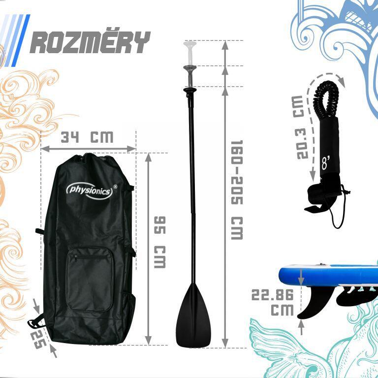 Physionics Sup Board 305cm Complete Set Watersport 5/7