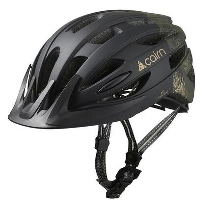 Casque de Vélo Noir/Kaki Femme Cairn Fusion