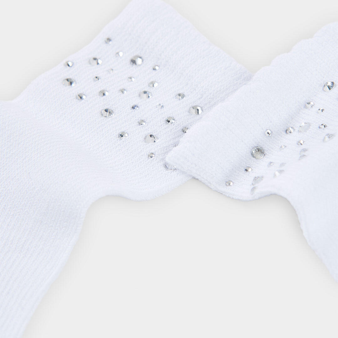 Calcetines de verano de gimnasia kids niña boboli blanco 4/4