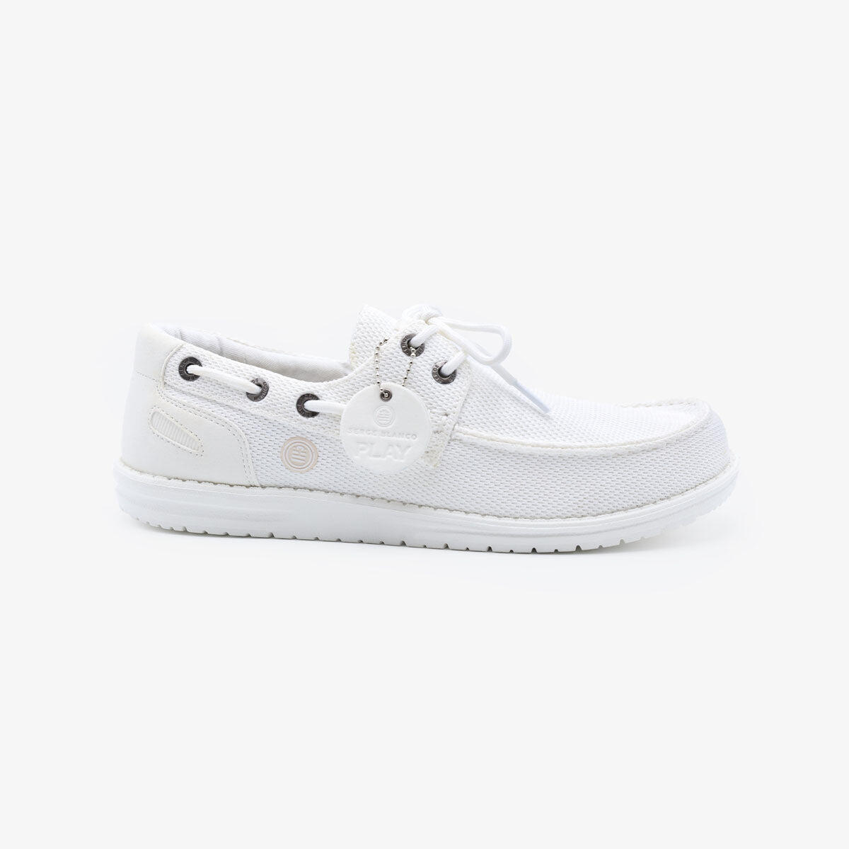 Scarpe da barca Socoa bianco sporco in maglia elasticizzata 3/6
