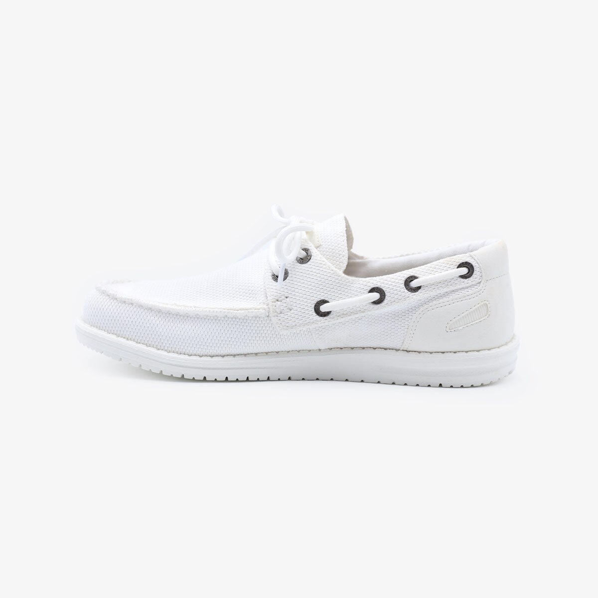 Scarpe da barca Socoa bianco sporco in maglia elasticizzata 5/6