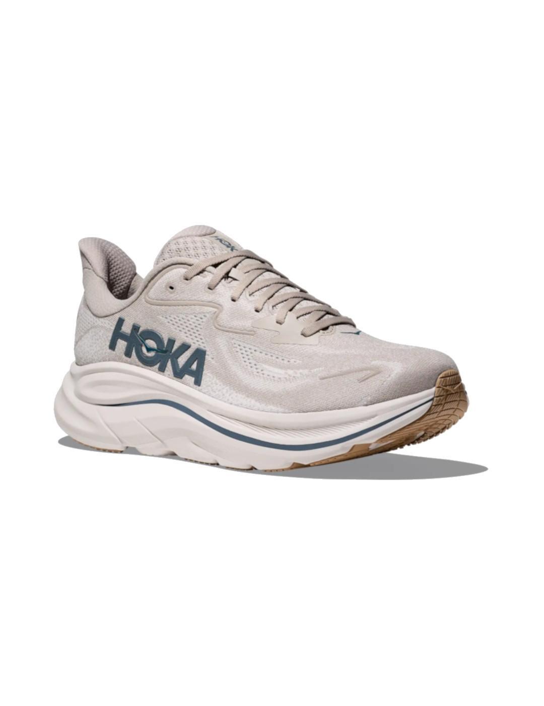 Baskets pour homme Hoka Clifton 10 beige. 3/7