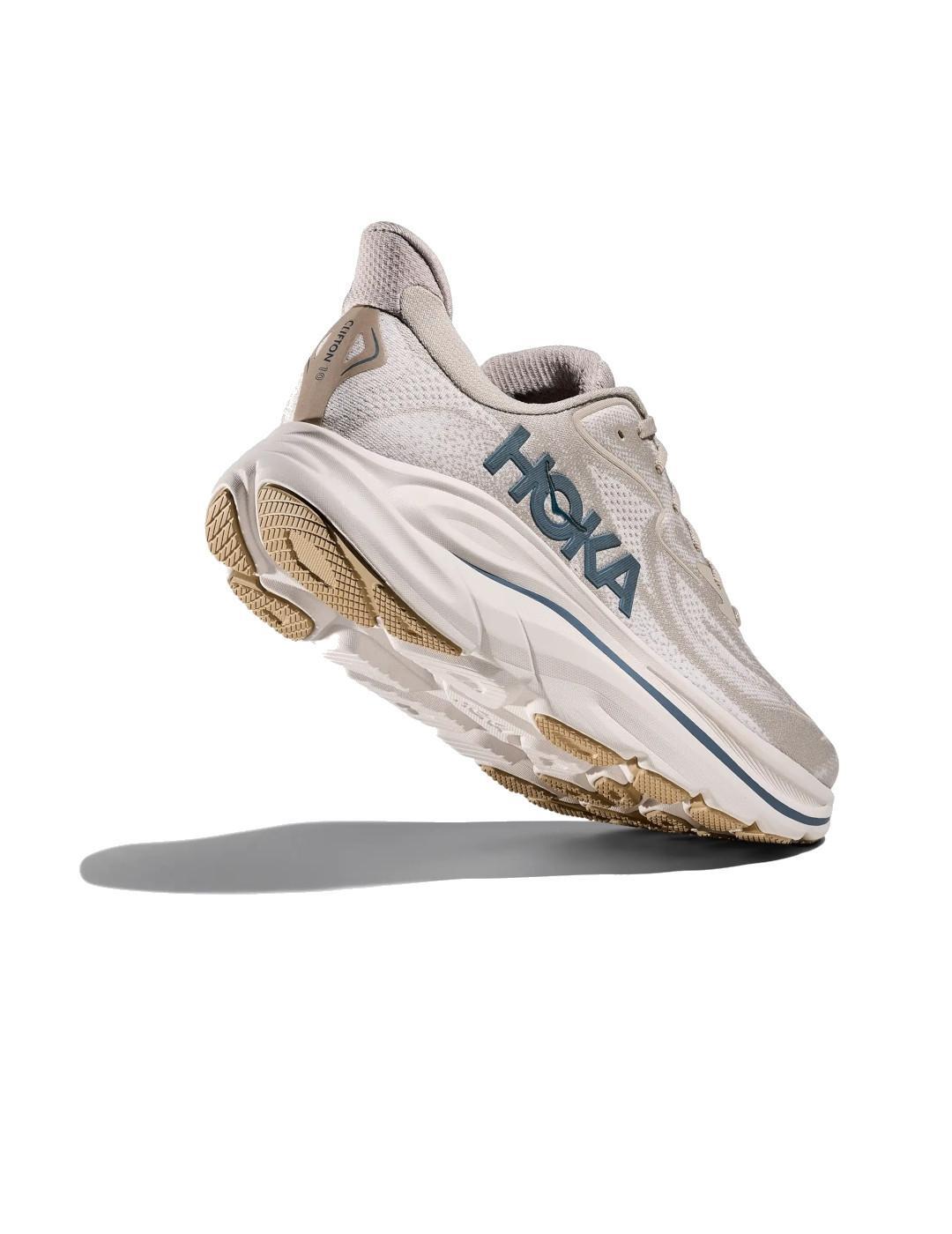 Baskets pour homme Hoka Clifton 10 beige. 5/7