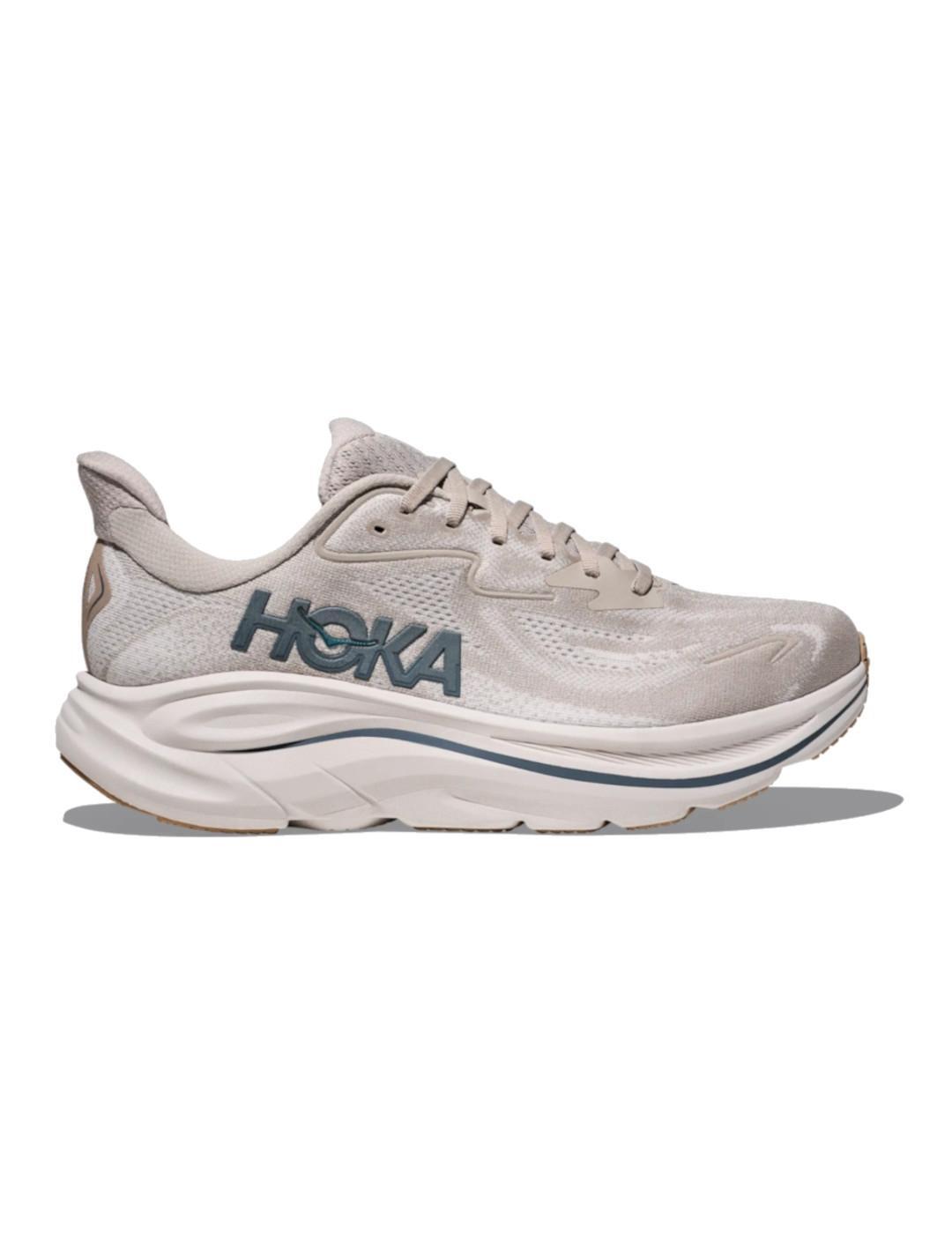 Baskets pour homme Hoka Clifton 10 beige. 1/7