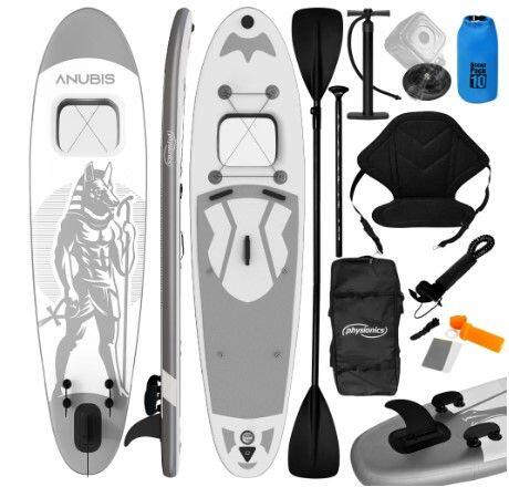 Placa gonflabila Paddle Board, 305 x 76 x 12 cm, gri