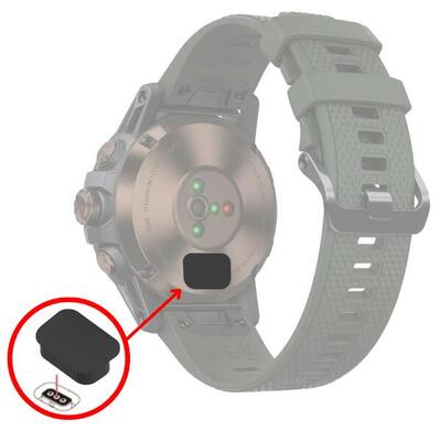 Siliconen stofdop voor coros horloge oplaadpoort apex vertix pace 2