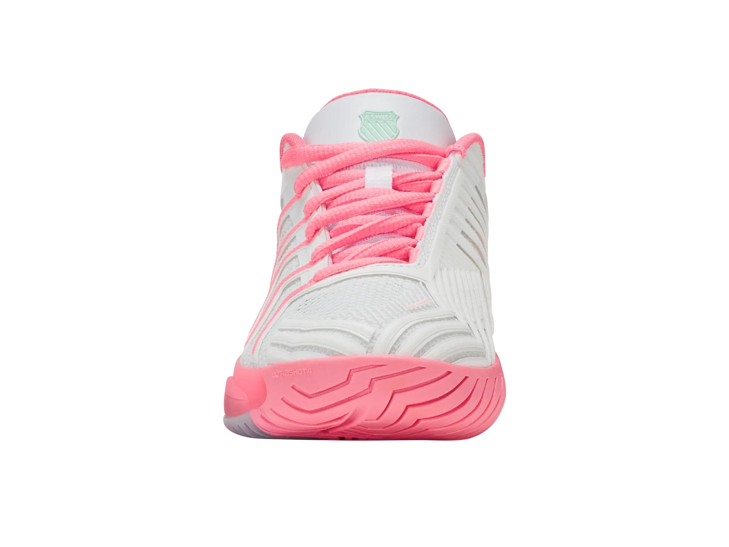 Zapatilla deportiva K-SWISS Ultra Shot 4 para mujer, color blanco 3/4
