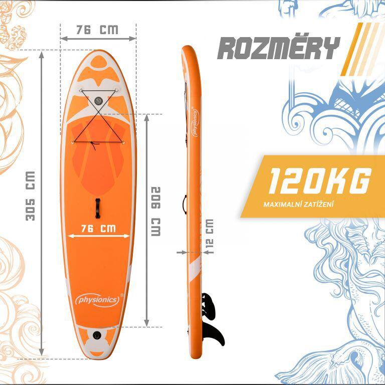Physionics Sup Board 305cm Ensemble Complet Sports Nautiques 2/7