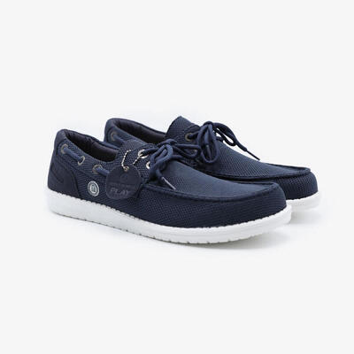 Scarpe da barca Socoa blu navy in maglia elasticizzata