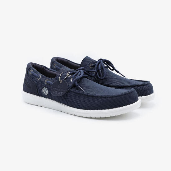 Scarpe da barca Socoa blu navy in maglia elasticizzata