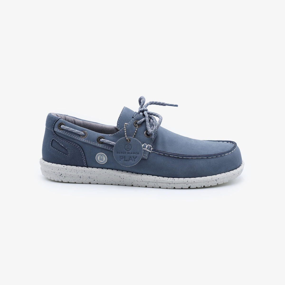 Scarpe da barca Socoa blu jeans in nabuk 3/6