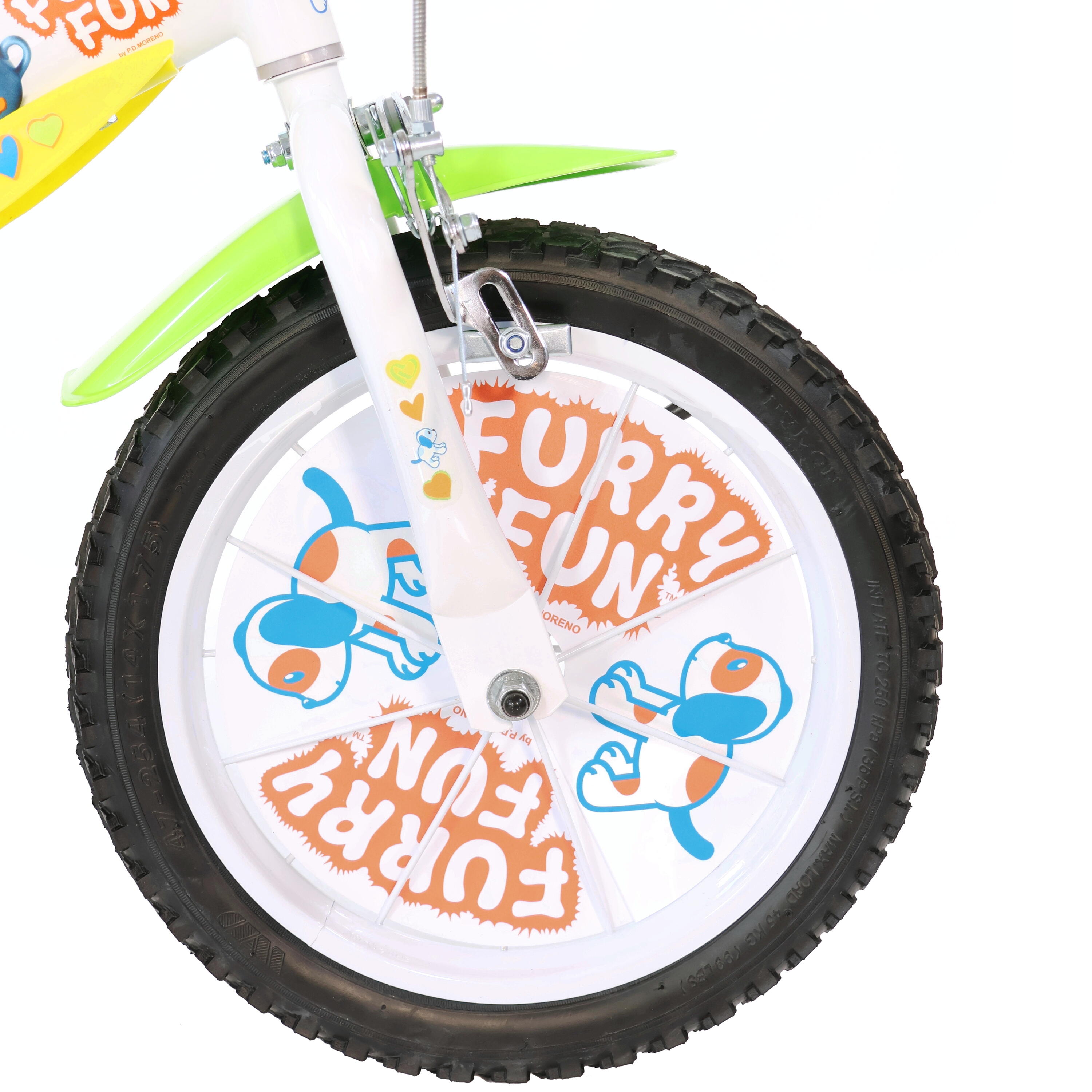 Kinderfiets 14 inch 4-6 jaar Furry Fun 3/5