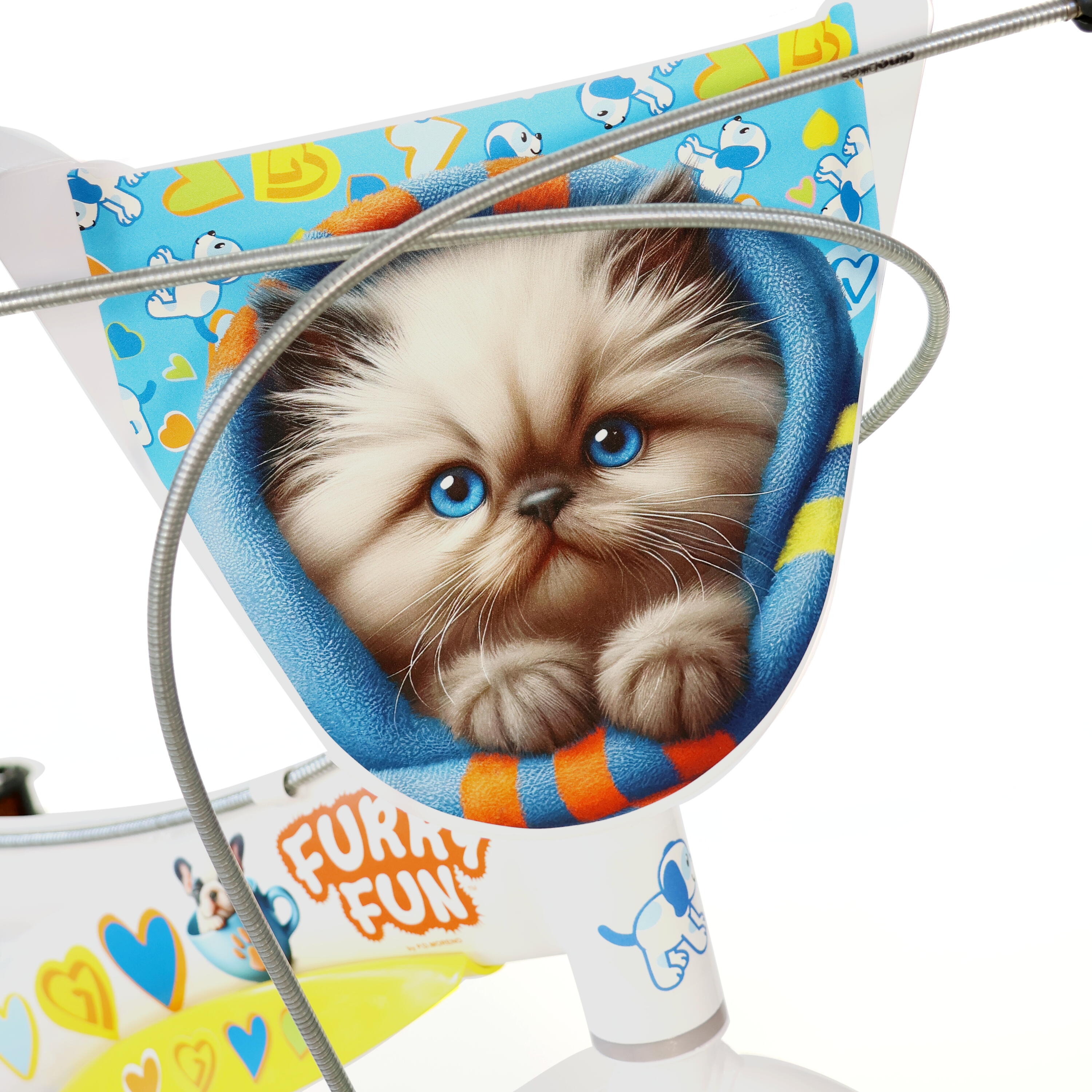 Kinderfiets 14 inch 4-6 jaar Furry Fun 4/5
