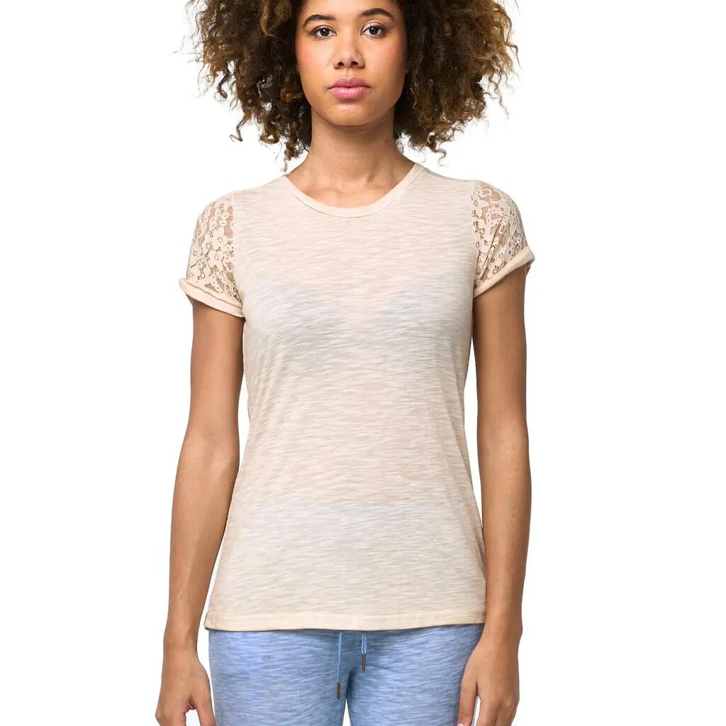 Woman t-shirt short sleeves Lace